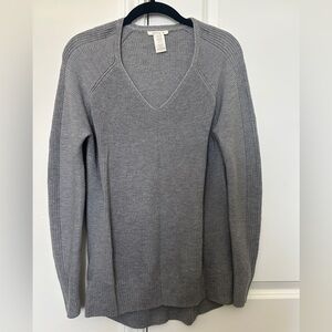 Matty M Charcoal V-Neck Sweater